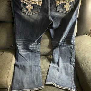 Size 36 Rock Revival boot cut jeans. Like new